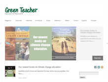 Tablet Screenshot of greenteacher.com